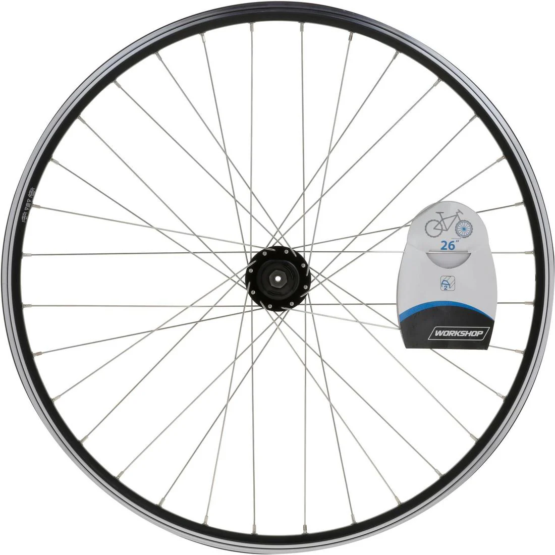 26" Mountain Bike Double-Walled Front Wheel Disc/V-Brake + Quick Release - Image 5
