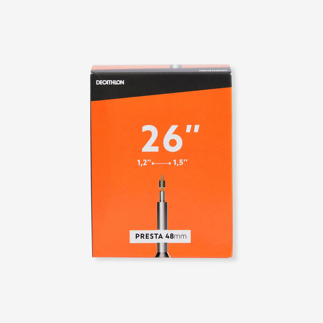 26x1.2/1.5 mm Presta Valve Inner Tube - 48 mm