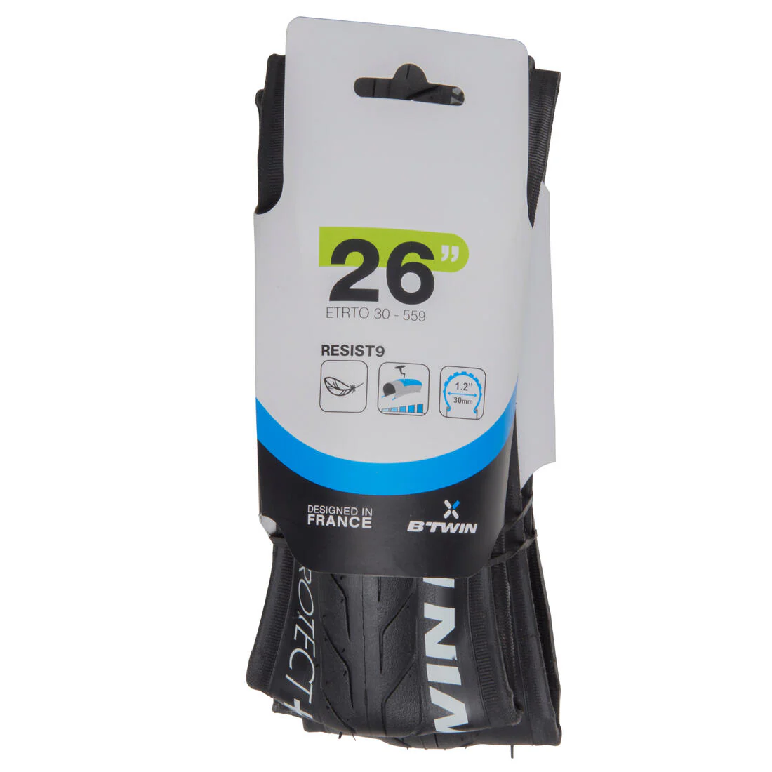 26x1.2 Folding Bead Slick Mountain Bike Tyre - Image 6