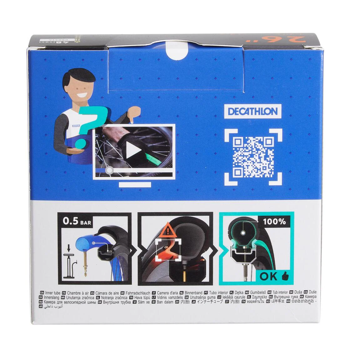 26x1.7/2.2 Self-Repairing Presta Inner Tube - Image 4