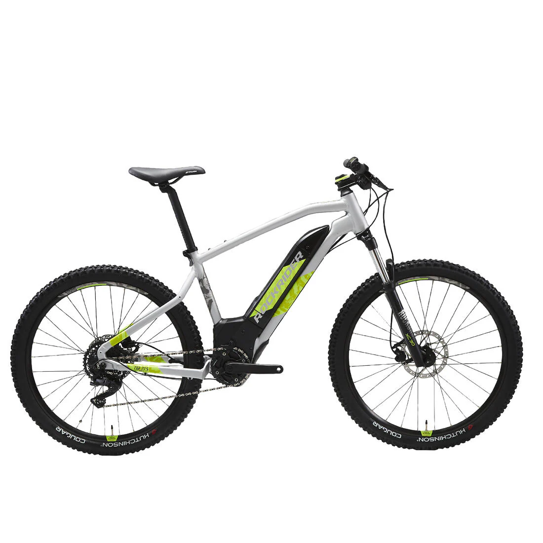 27.5 Inch Electric Mountain Bike E-ST 520 - Grey/Yellow - Image 13