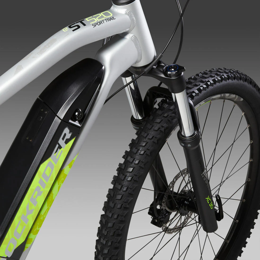 27.5 Inch Electric Mountain Bike E-ST 520 - Grey/Yellow - Image 14