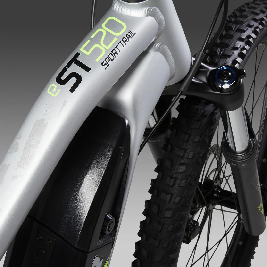 27.5 Inch Electric Mountain Bike E-ST 520 - Grey/Yellow - Image 16