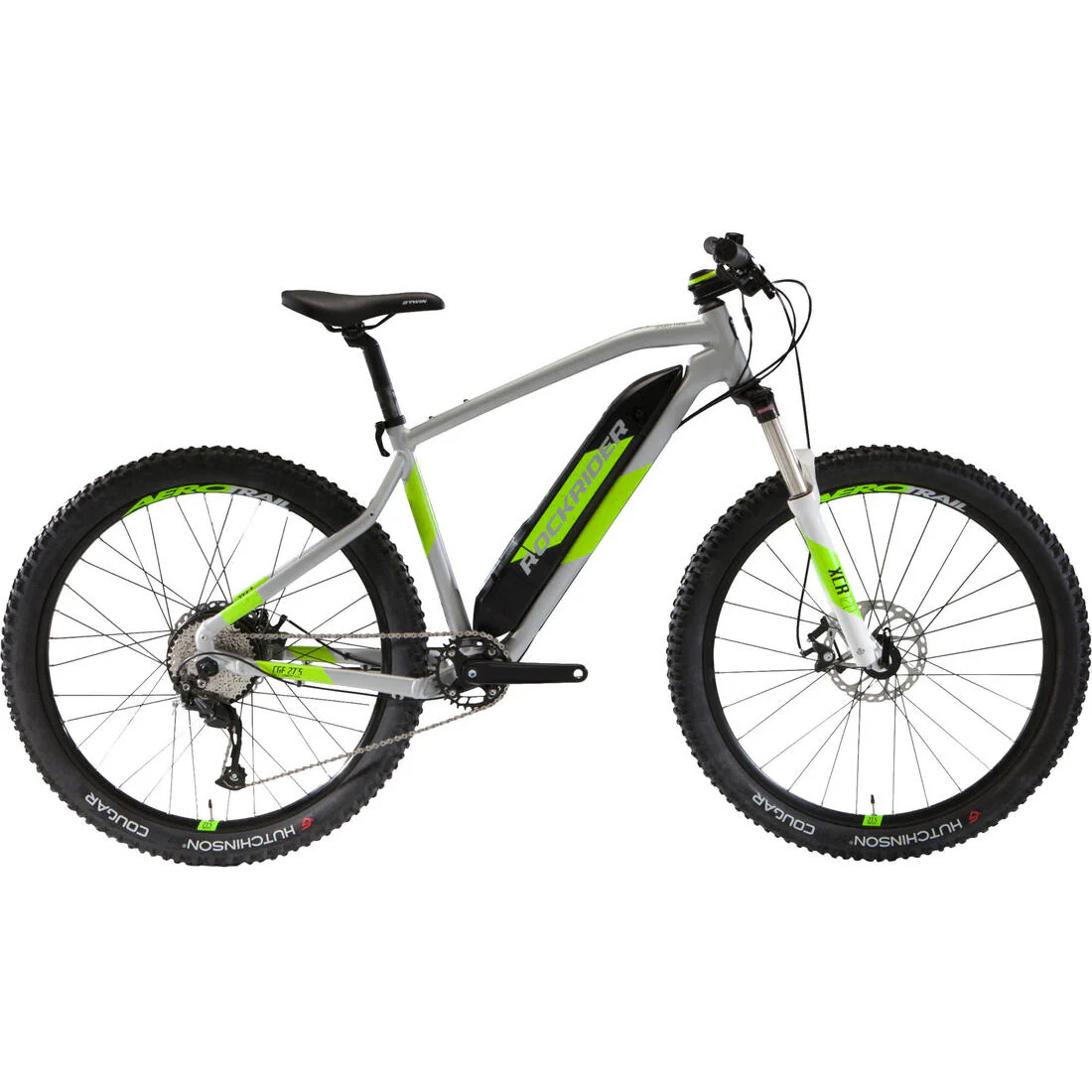 27.5 Inch Electric Mountain Bike E-ST 520 - Grey/Yellow - Image 20