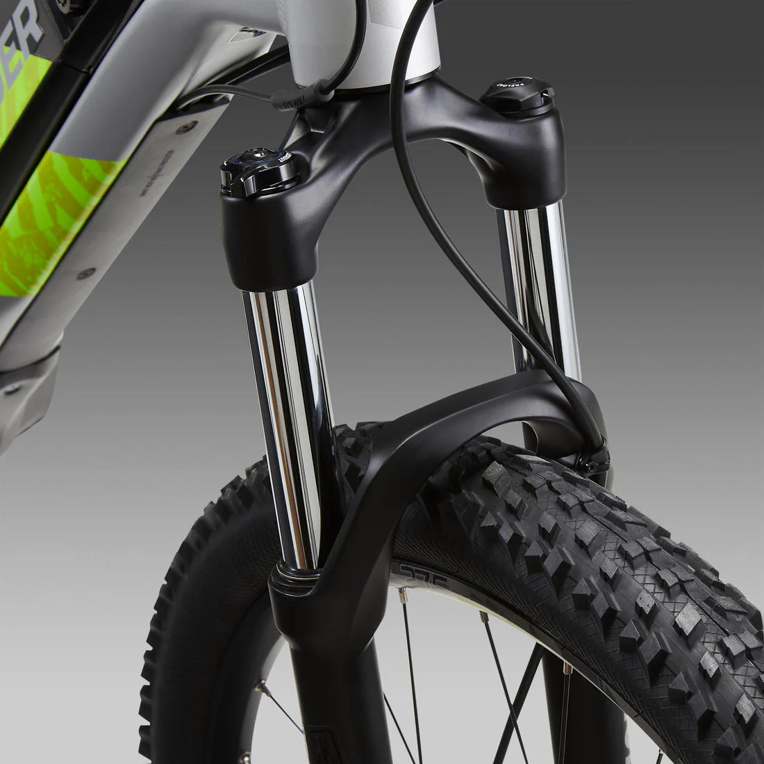 27.5 Inch Electric Mountain Bike E-ST 520 - Grey/Yellow - Image 7
