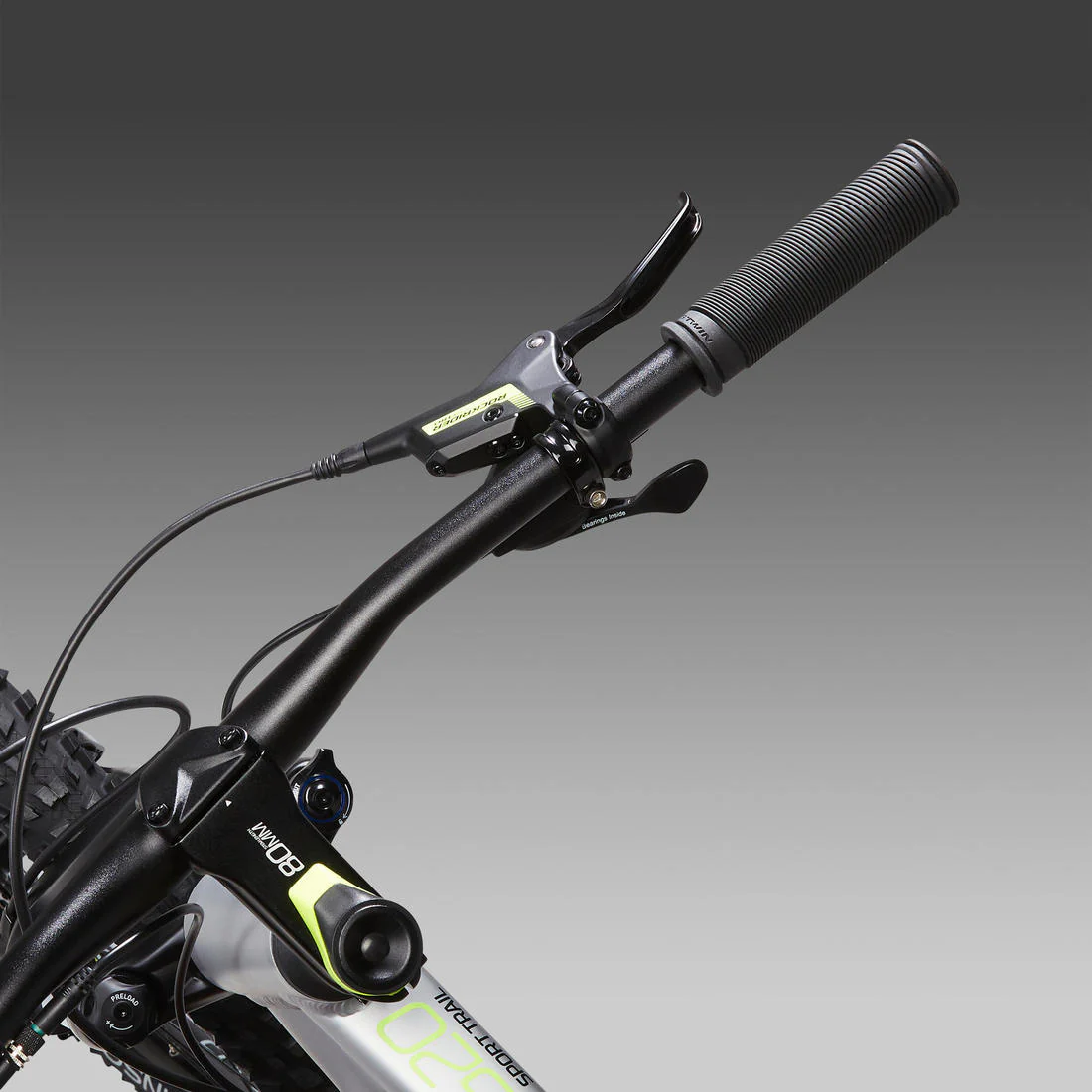 27.5 Inch Electric Mountain Bike E-ST 520 - Grey/Yellow - Image 9