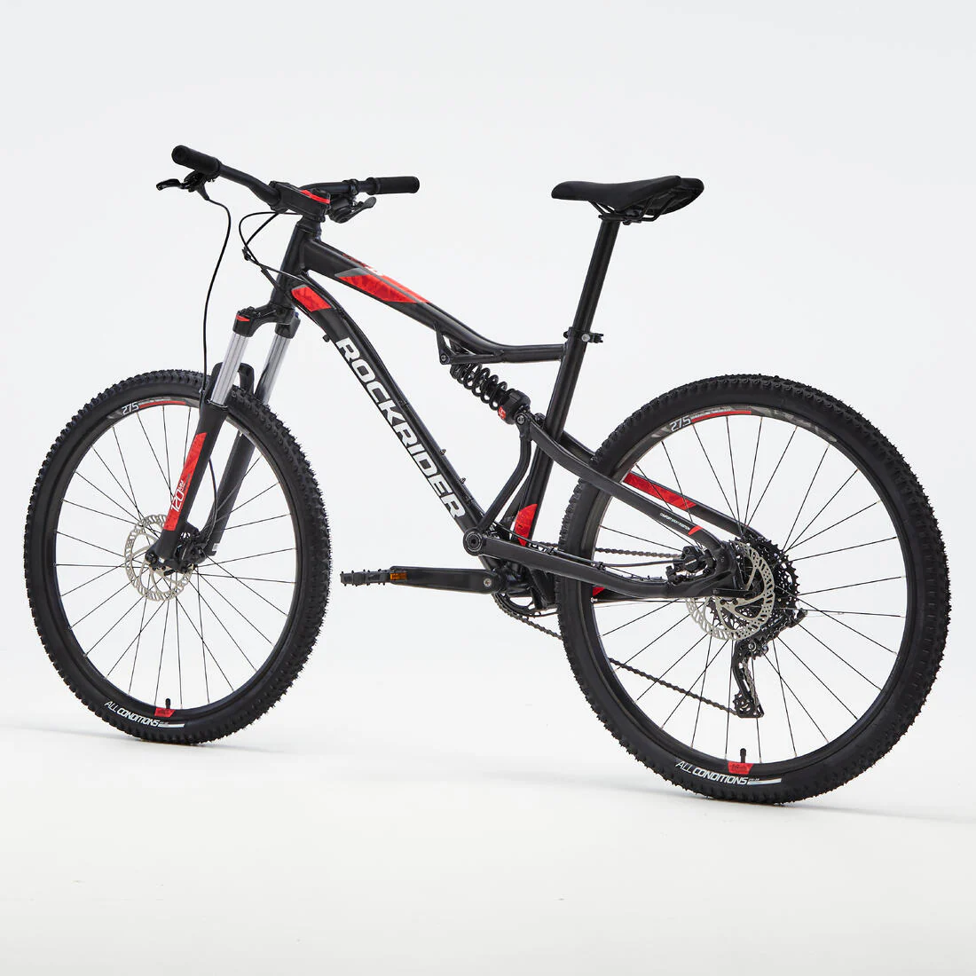 27.5" Mountain Bike ST 530 - Black/Red - Image 3