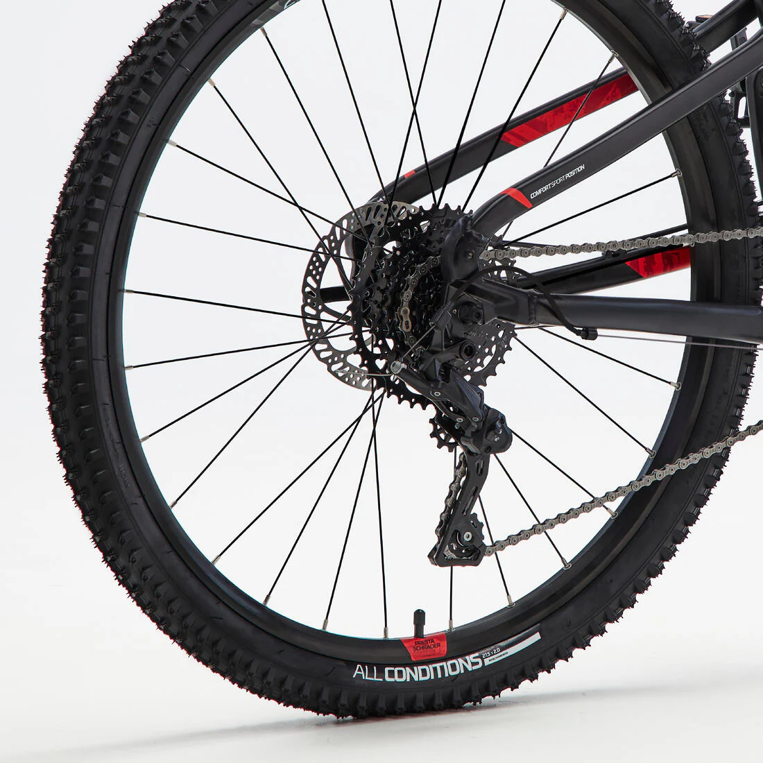 27.5" Mountain Bike ST 530 - Black/Red - Image 7