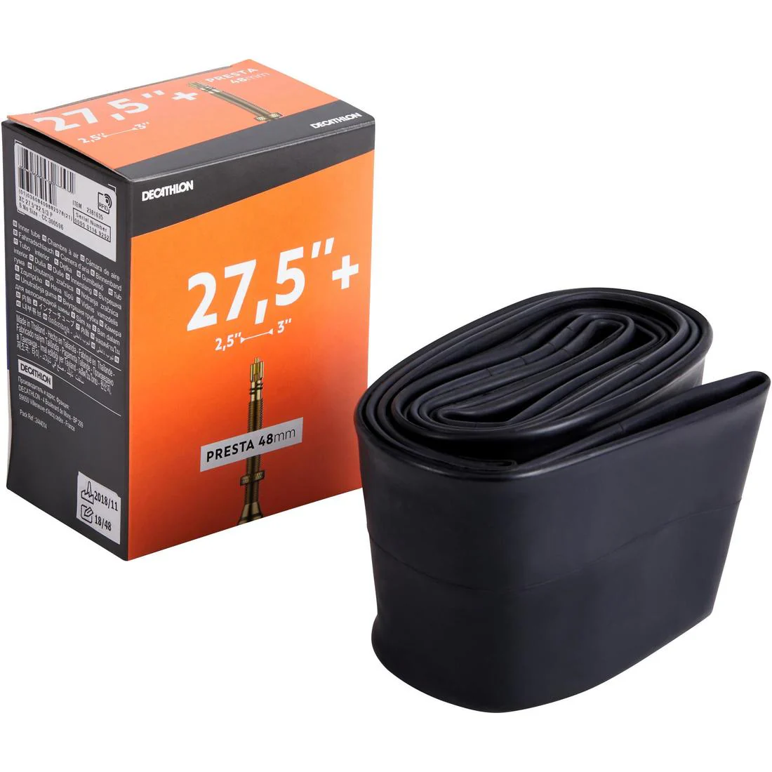 27.5 x 2.50/3.00 48 mm Presta Valve Inner Tube - Image 3