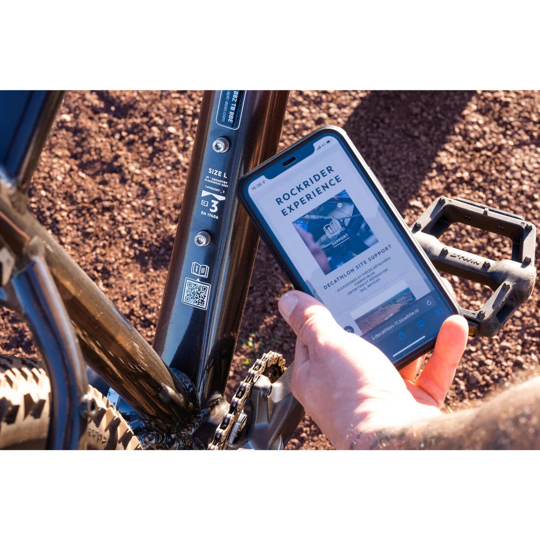 29" Touring Mountain Bike Explore 540 - Blue/Black - Image 12
