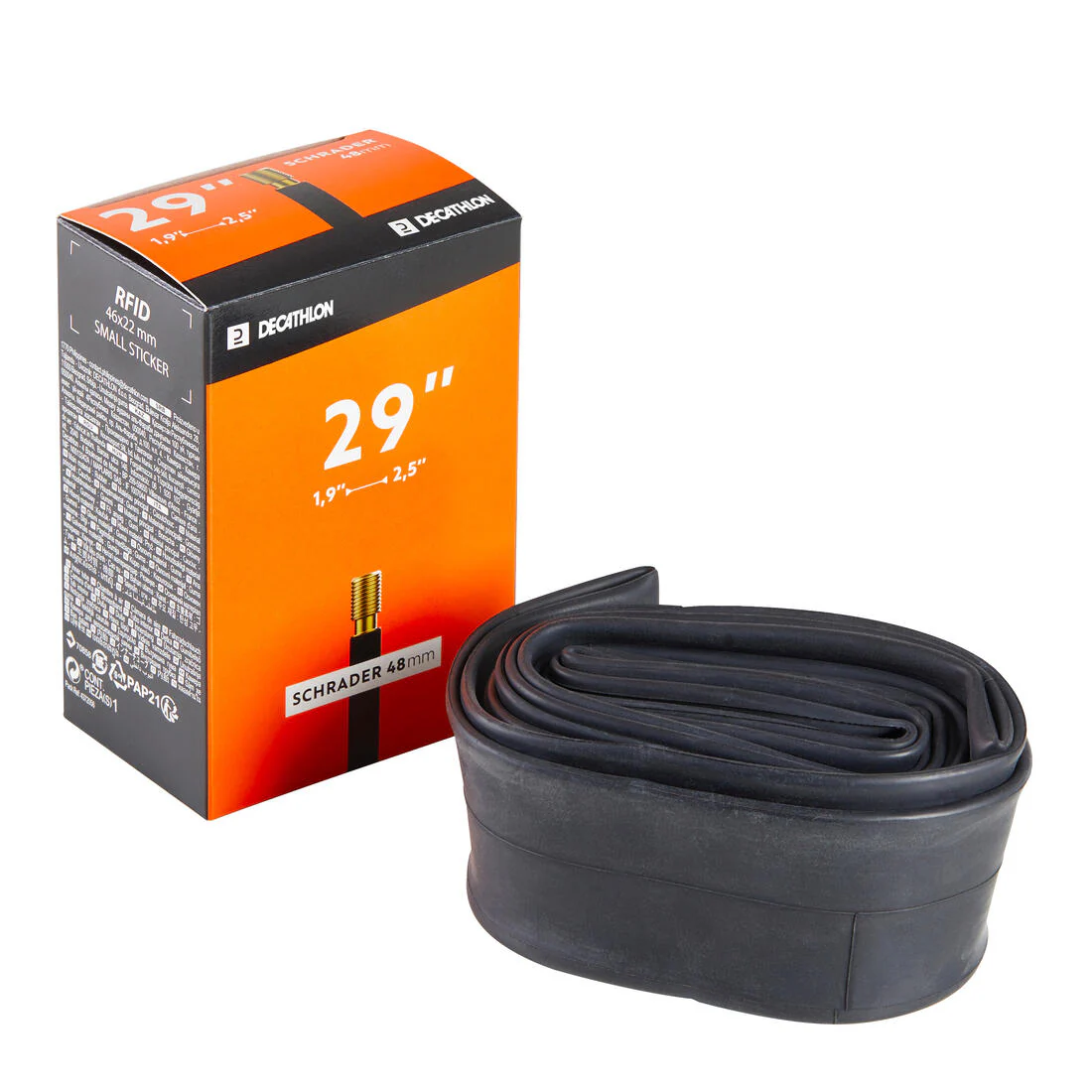 29 x 1.9/2.5 Inner Tube 48mm Schrader Valve - Image 3