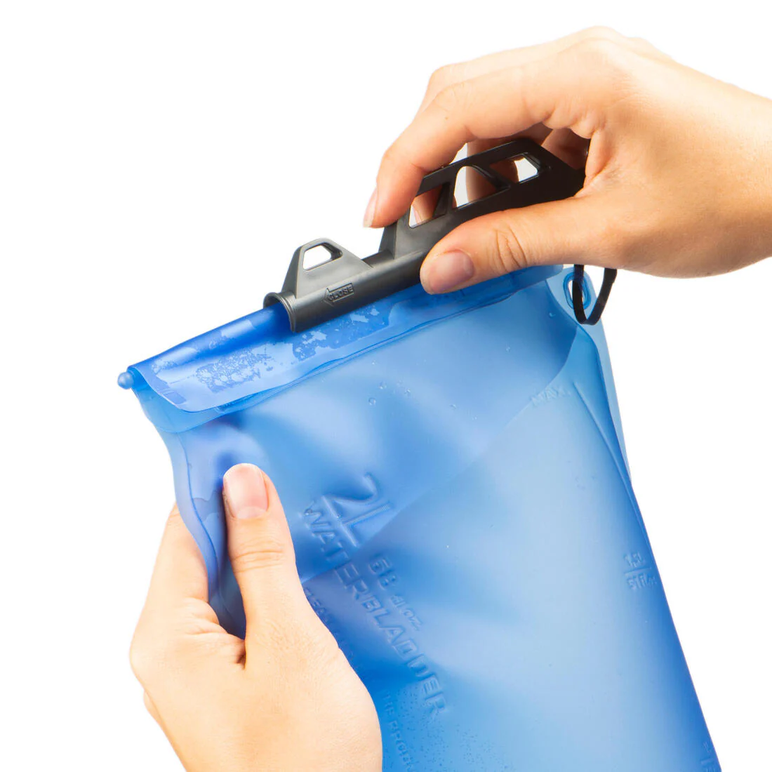 2L Transparent MTB Hydration Bladder - Blue - Image 3