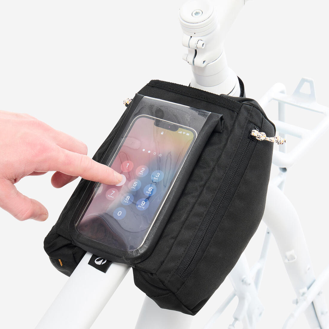 2x1L Smartphone Bike Frame Bag, ACTV 100 - Black - Image 2