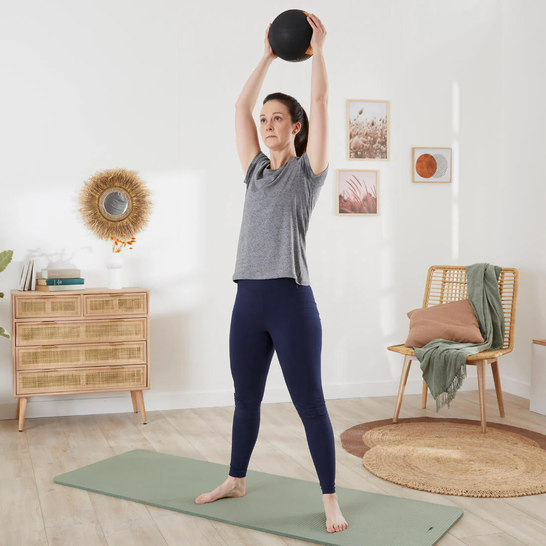 3 kg Rubber Medicine Ball - Image 40