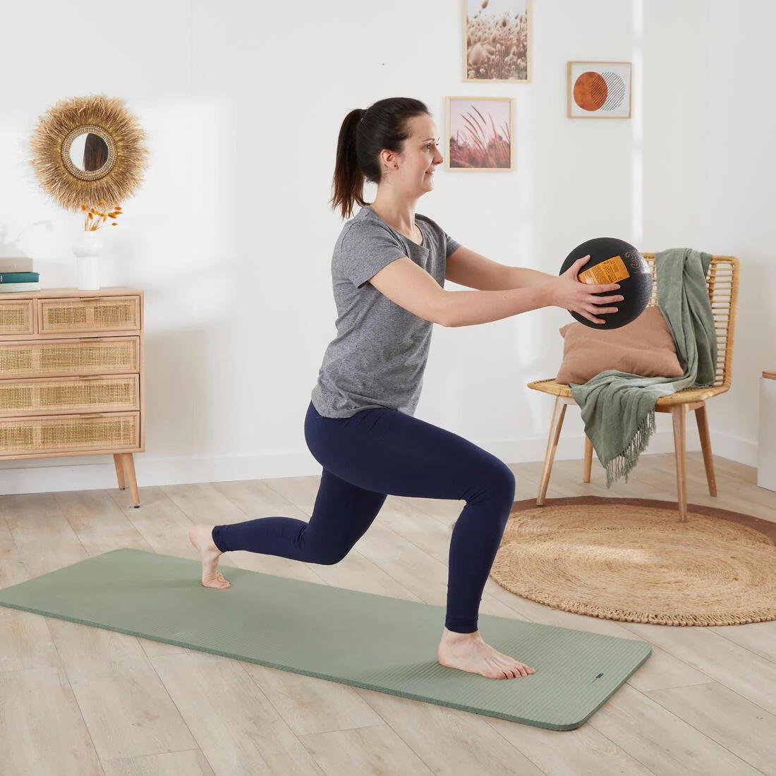3 kg Rubber Medicine Ball - Image 44