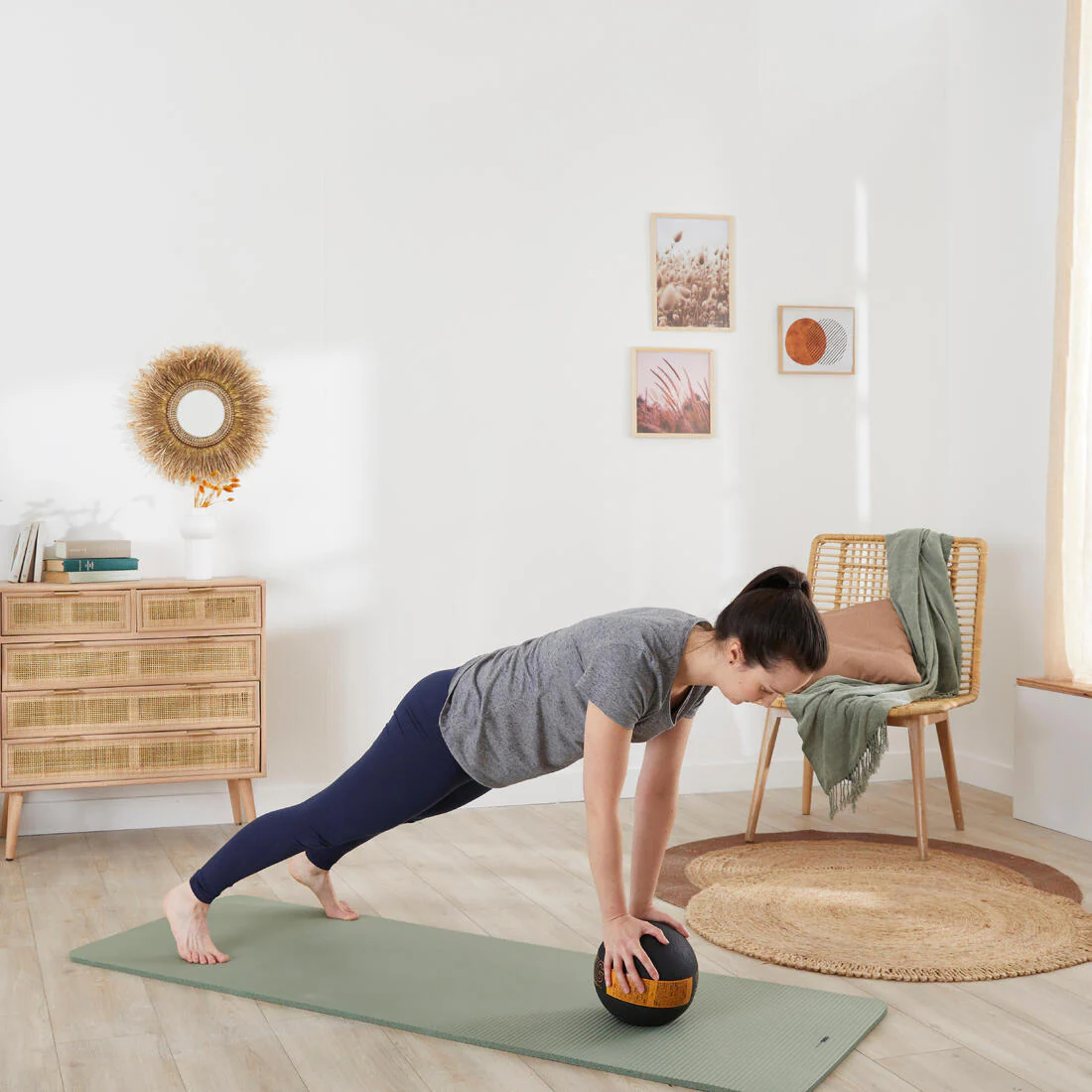 3 kg Rubber Medicine Ball - Image 45