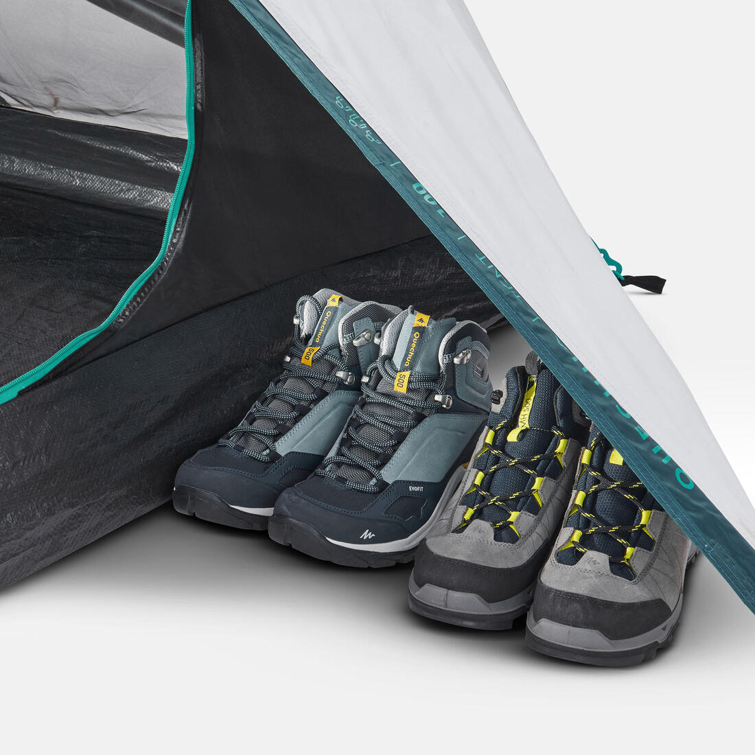 3-person camping tent, MH100 - Fresh & Black - Image 16