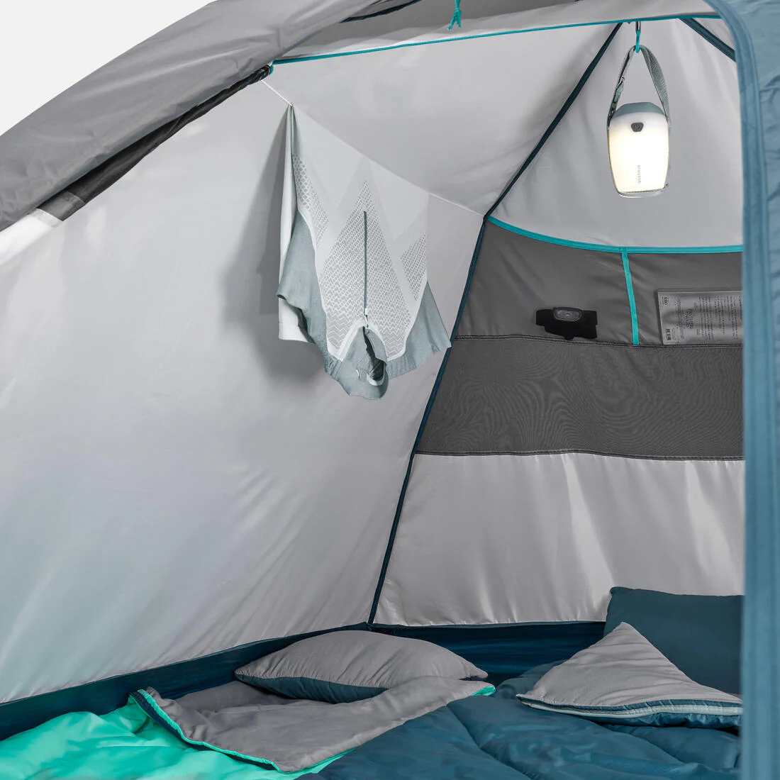 3-person camping tent - MH100 - Grey - Image 10