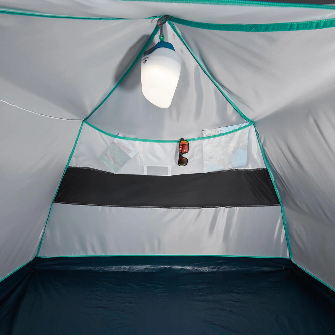 3-person camping tent - MH100 - Grey - Image 25