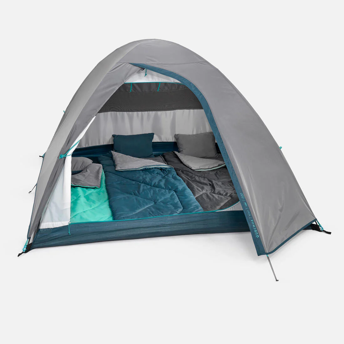 3-person camping tent - MH100 - Grey - Image 4