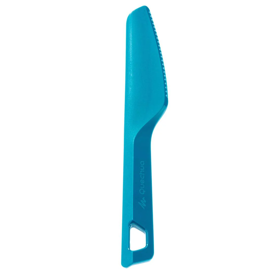 3-piece cutlery set (knife, fork, spoon) for camping in blue plastic - Image 7