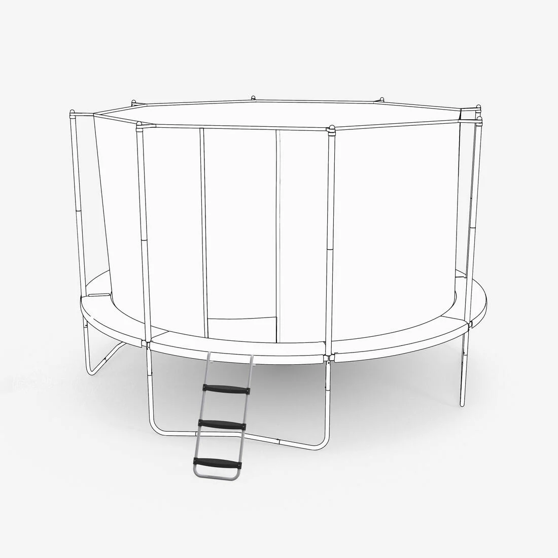 3-Step Ladder for 365/420/520 Trampolines - Image 2