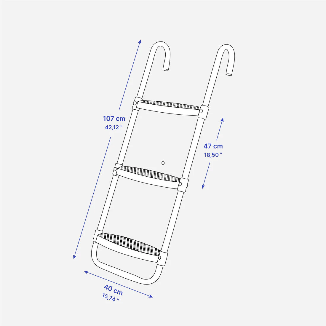 3-Step Ladder for 365/420/520 Trampolines - Image 5