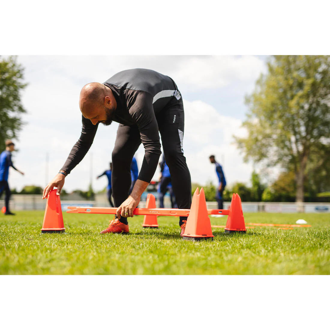 30cm Weighted Training Cones 4-Pack Modular - Orange - Image 12