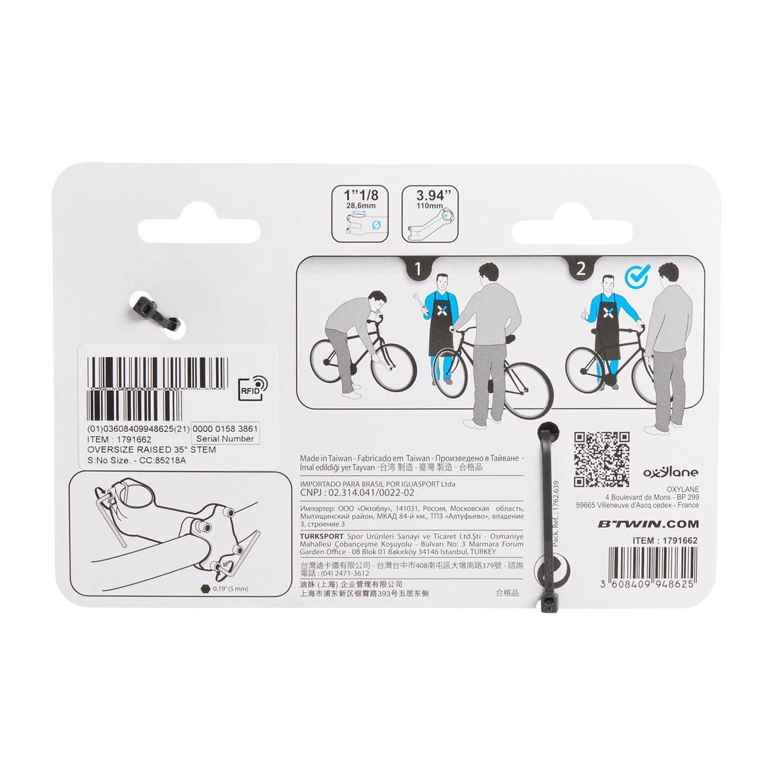 35° Oversize Raised Stem - 110 mm - Image 3
