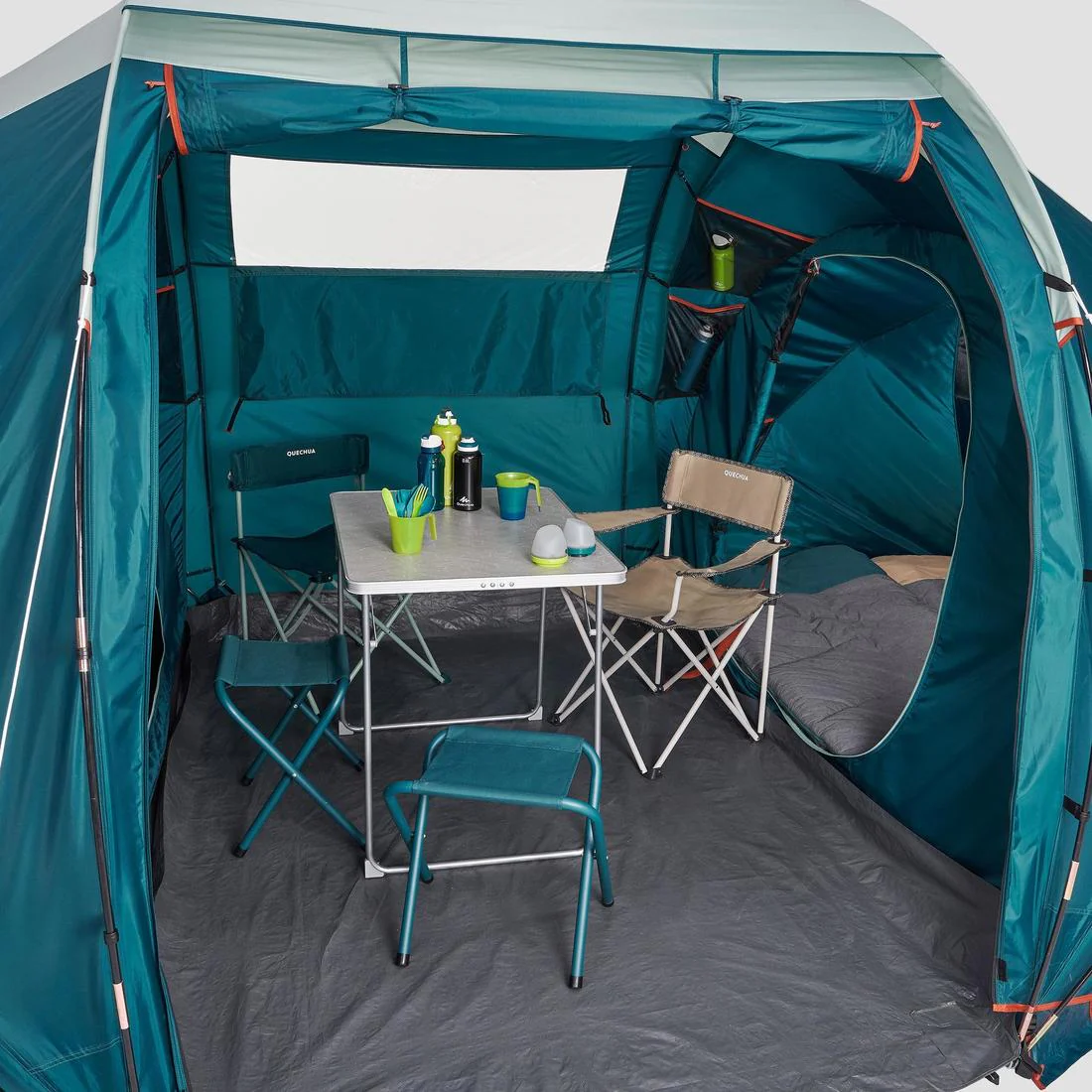 4-person, 2-bedroom camping tent, Arpenaz 4.2 - Image 11