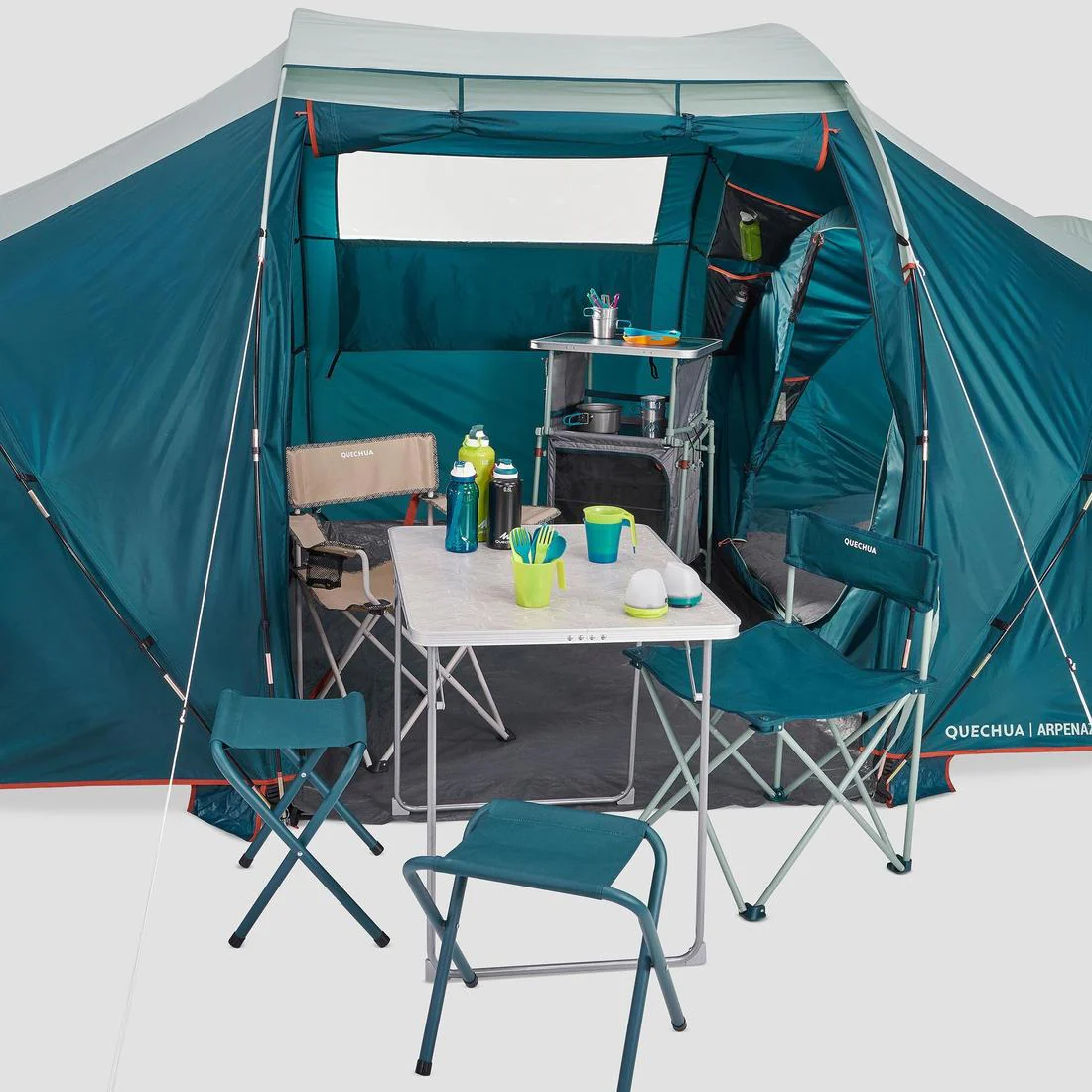 4-person, 2-bedroom camping tent, Arpenaz 4.2 - Image 13