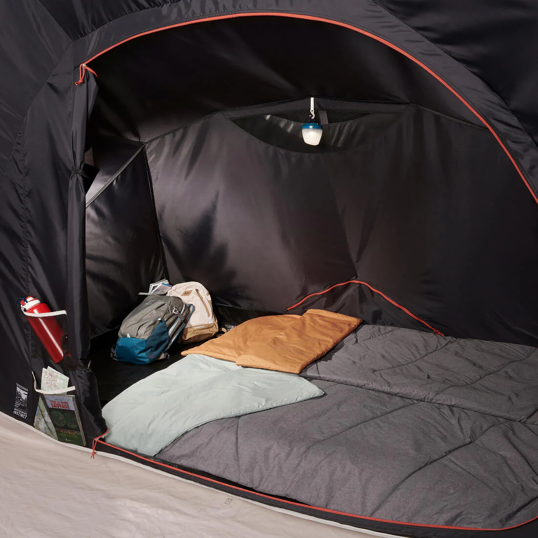4-person, 2-bedroom inflatable camping tent, Air Seconds 4.2, Fresh & Black - Image 43