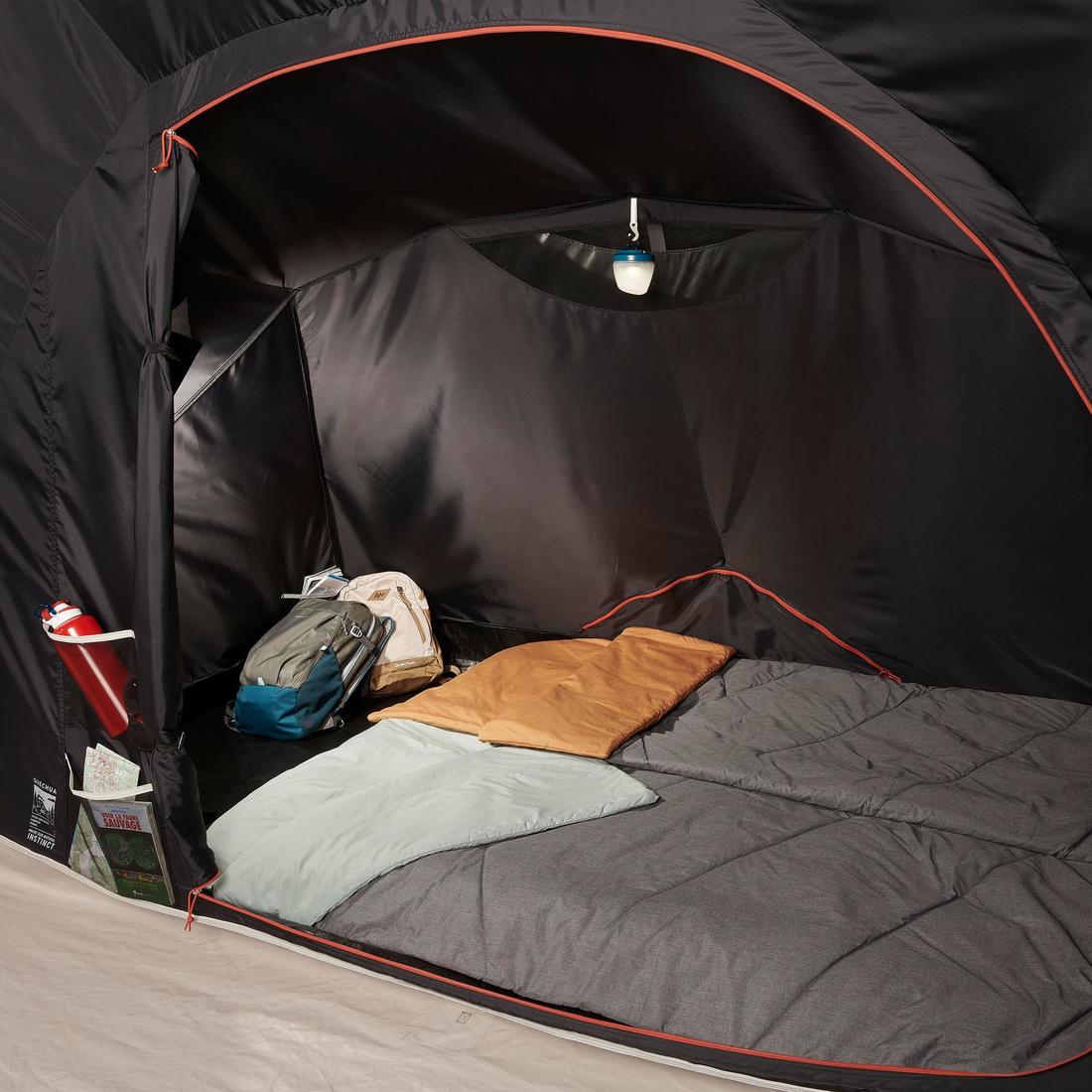 4-person, 2-bedroom inflatable camping tent, Air Seconds 4.2, Fresh & Black - Image 59