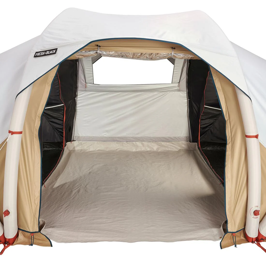 4-person, 2-bedroom inflatable camping tent, Air Seconds 4.2, Fresh & Black - Image 9