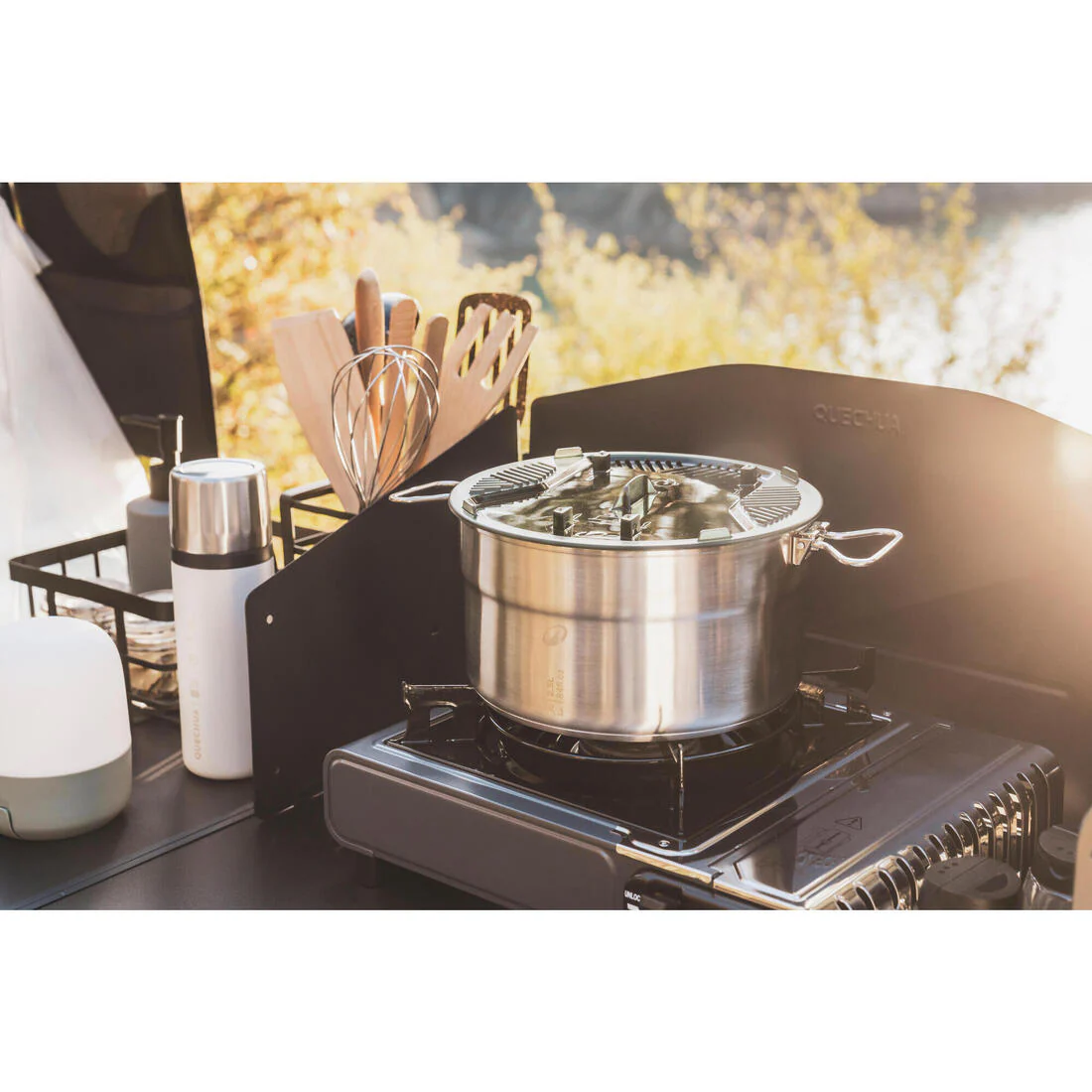 4-person stainless steel + non-stick camping cookset - Image 29