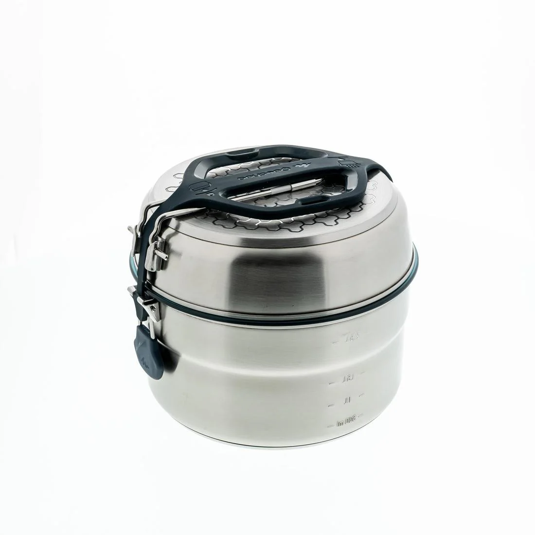 4-person stainless steel + non-stick camping cookset - Image 5