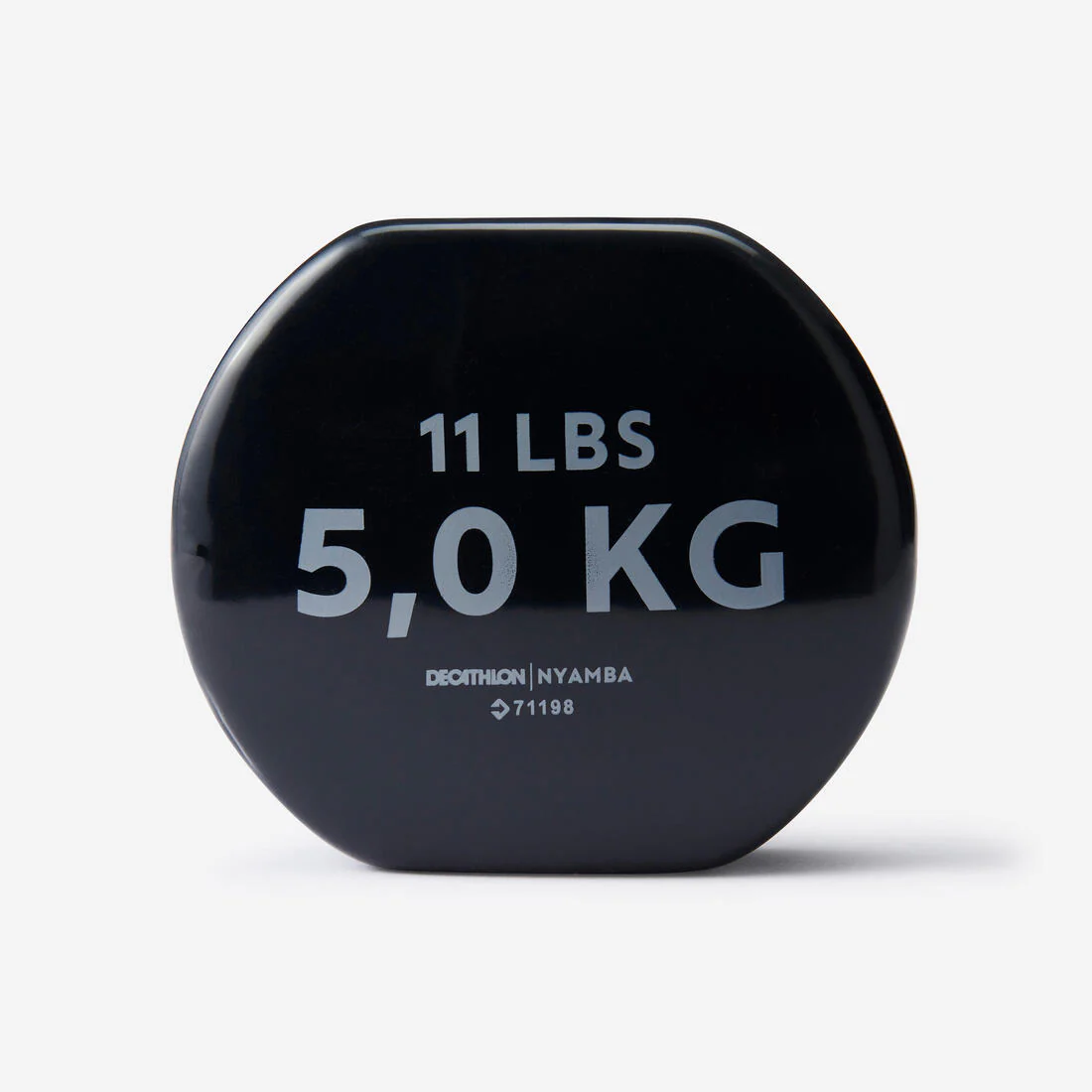 5 kg Fitness Dumbbells Twin-Pack, Partially Recycled Cast Iron - Black - Image 2