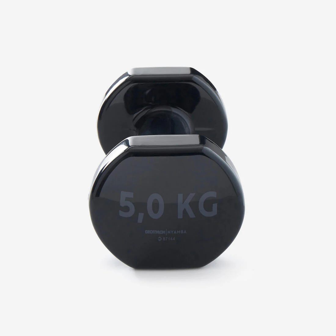 5 kg Fitness Dumbbells Twin-Pack, Partially Recycled Cast Iron - Black - Image 3