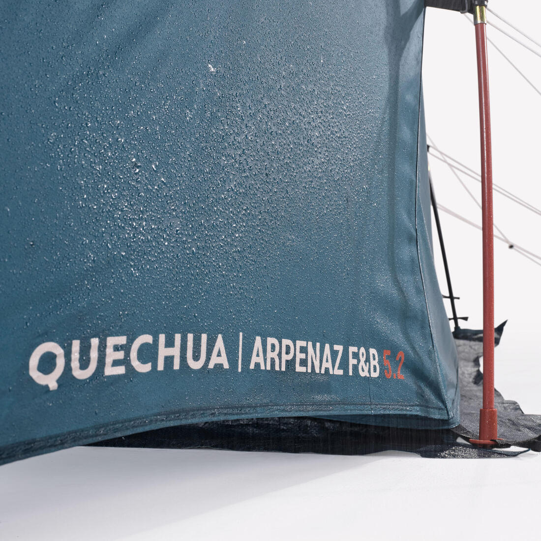 5-person, 2-bedroom camping tent, Arpenaz 5.2, Fresh & Black - Image 7