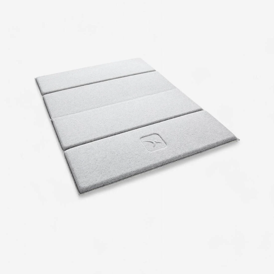 50 cm x 39 cm x 8 mm Pilates Mini Floor Mat 500 - Grey