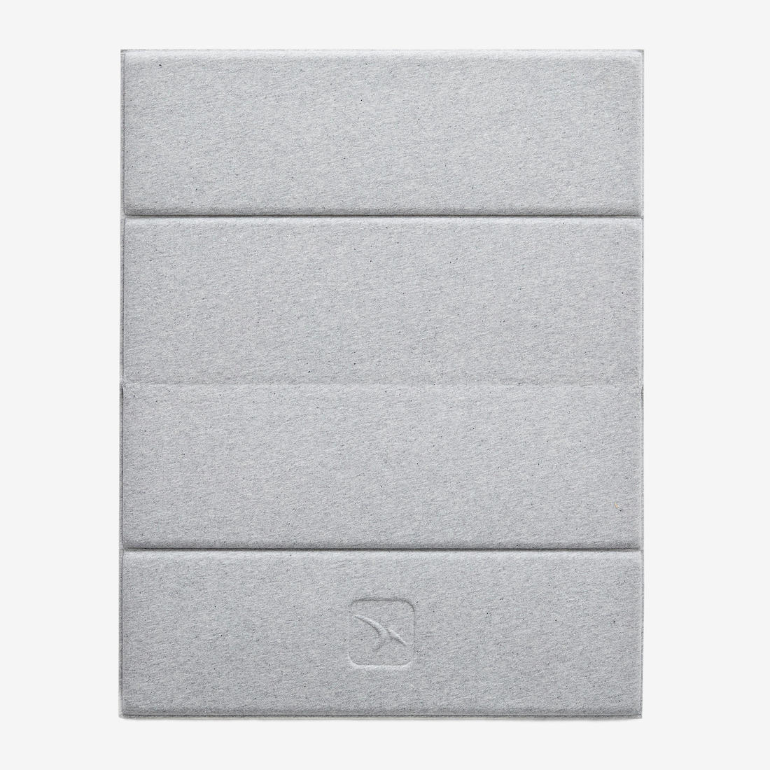50 cm x 39 cm x 8 mm Pilates Mini Floor Mat 500 - Grey - Image 2