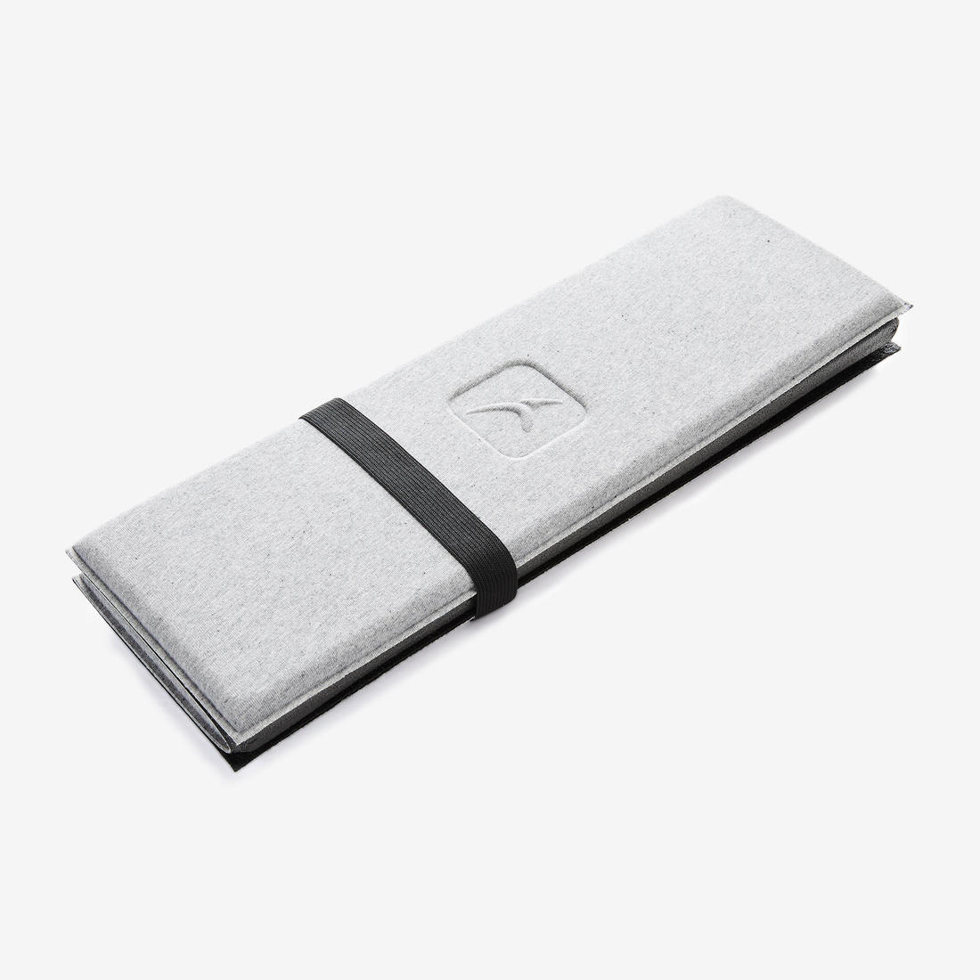 50 cm x 39 cm x 8 mm Pilates Mini Floor Mat 500 - Grey - Image 4