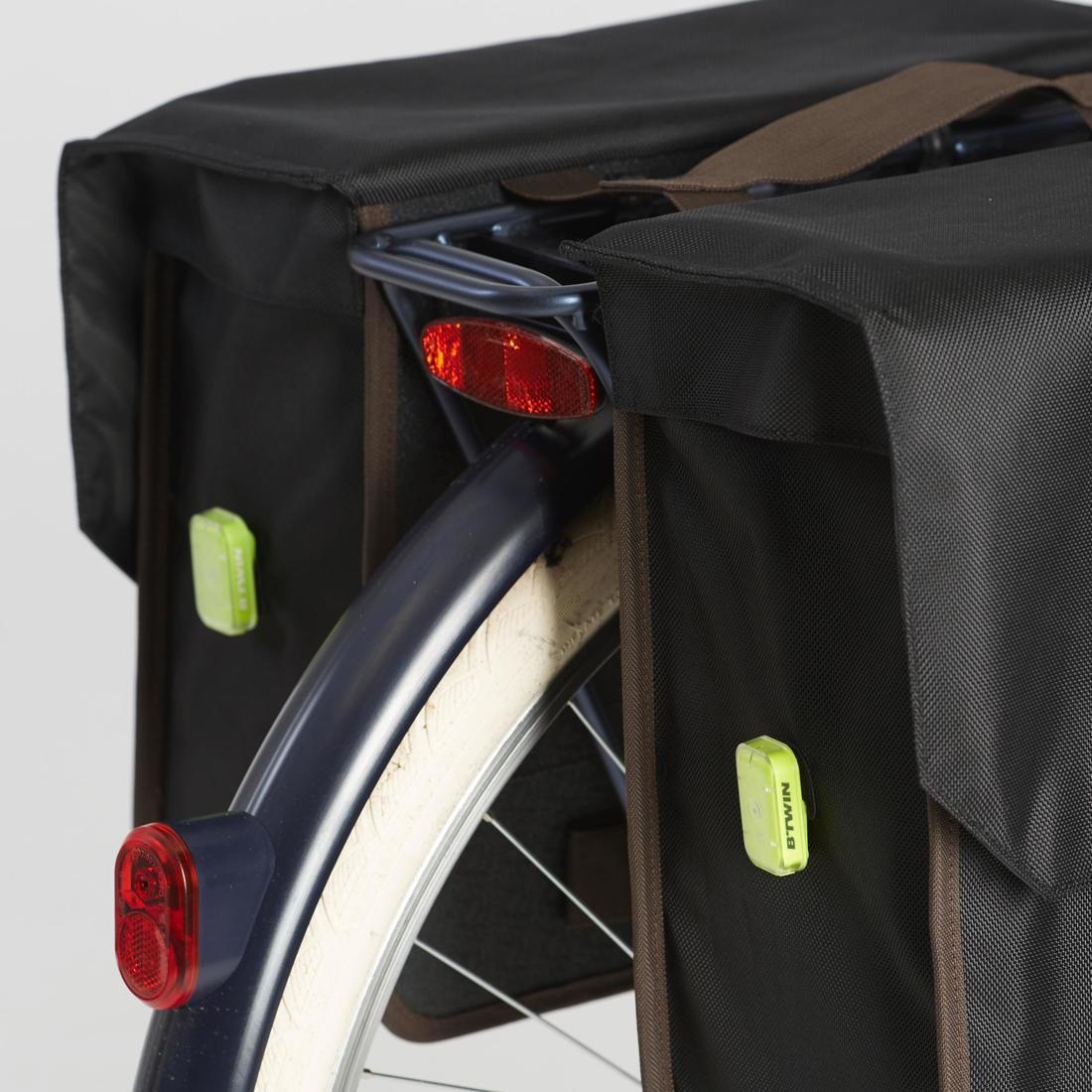 500 Double Bike Bag 2 x 20L - Black - Image 7