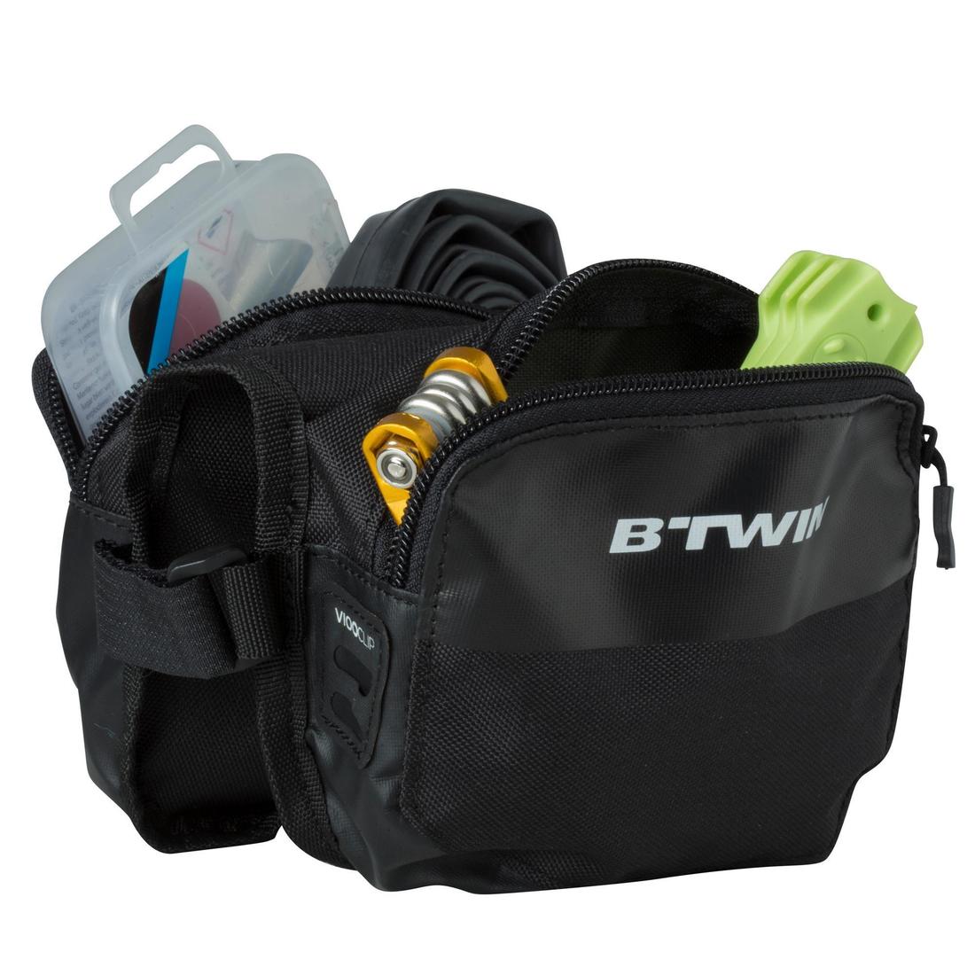 500 Double Bike Frame Bag 1L - Black - Image 5