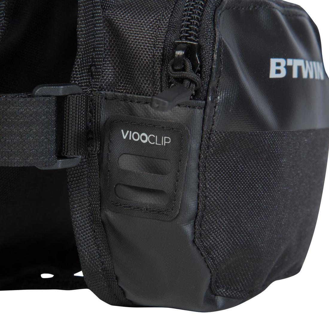 500 Double Bike Frame Bag 1L - Black - Image 7