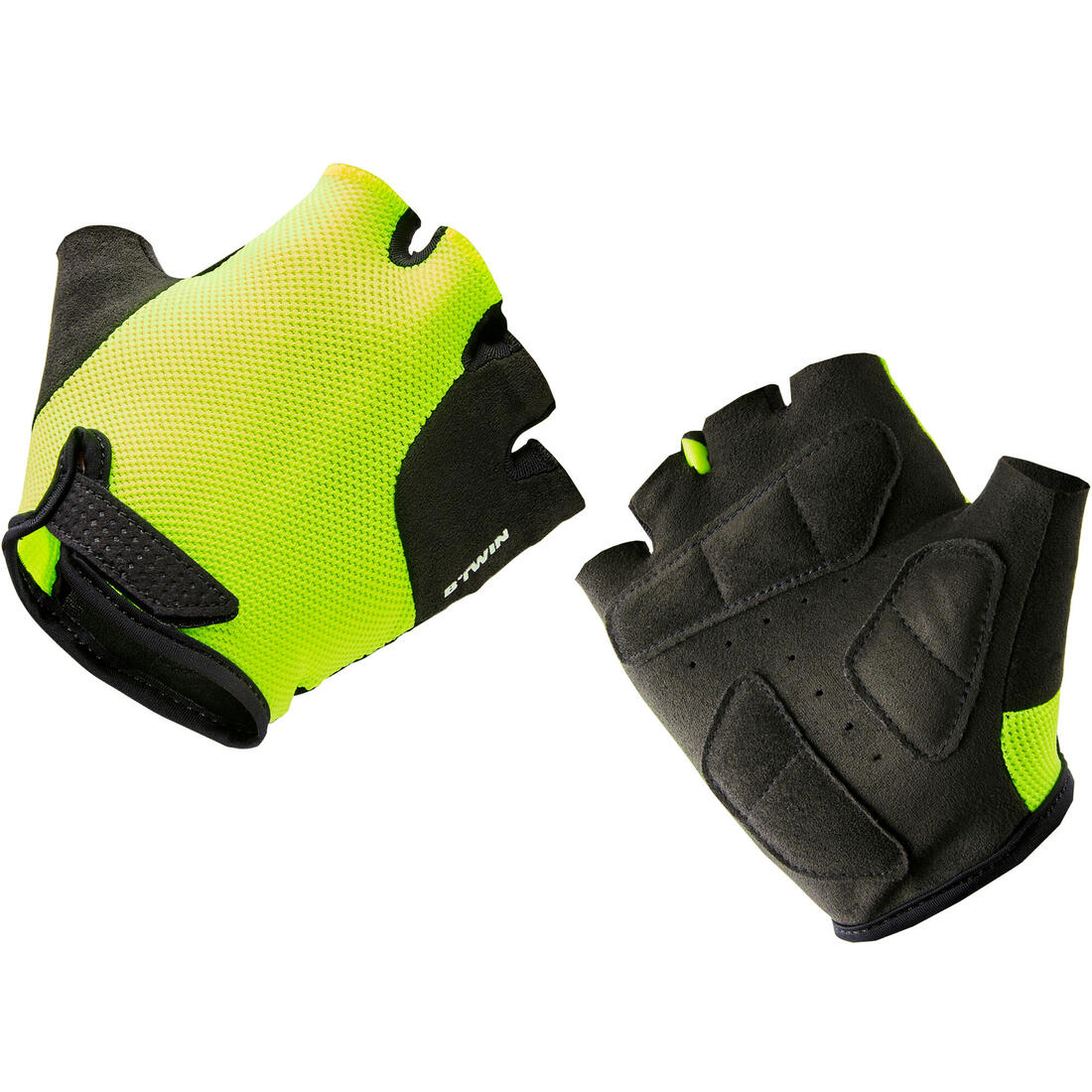 500 Kids' Fingerless Cycling Gloves 8-12