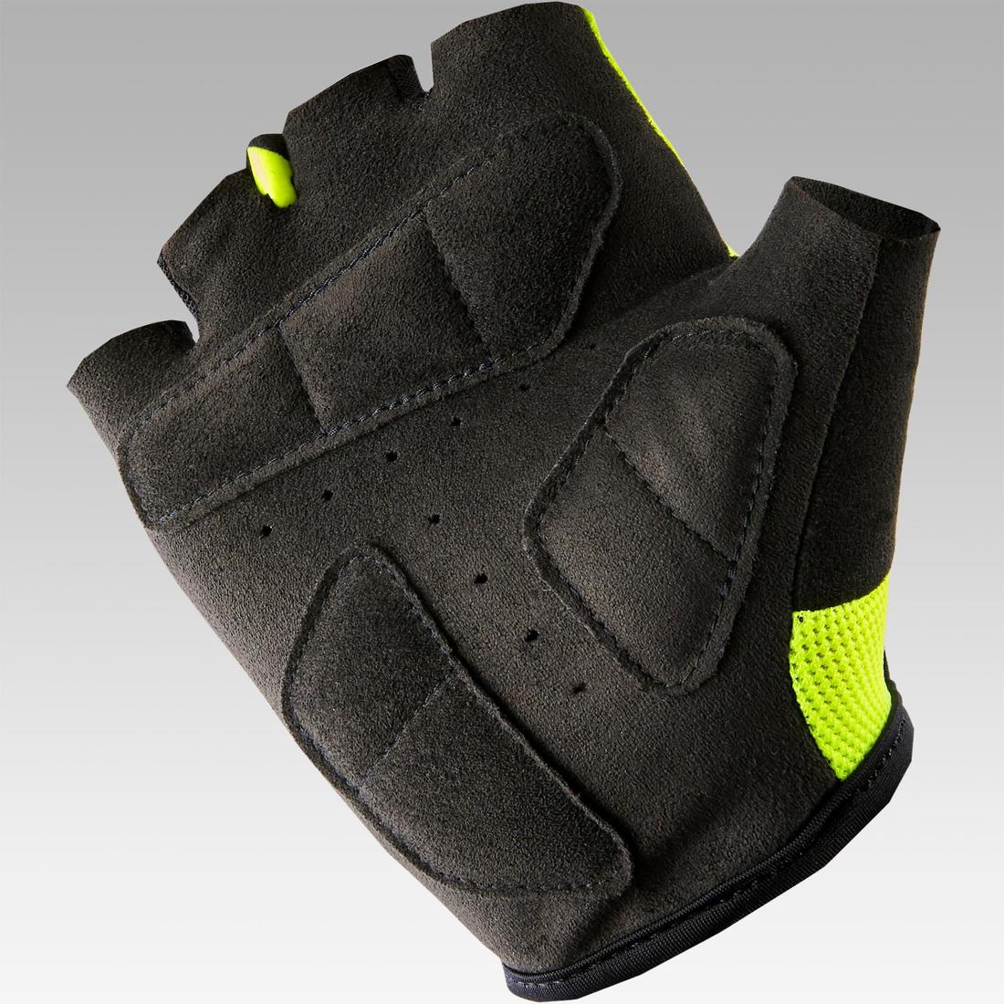 500 Kids' Fingerless Cycling Gloves 8-12 - Image 2