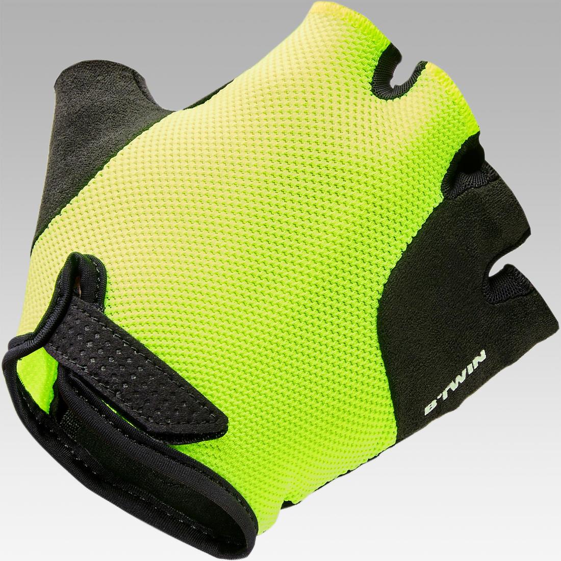 500 Kids' Fingerless Cycling Gloves 8-12 - Image 3