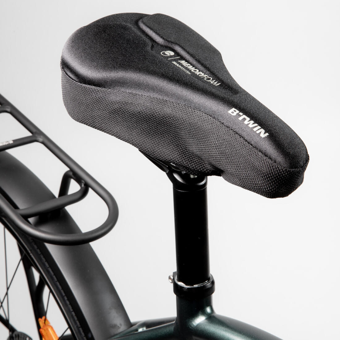 500 Memory Foam Saddle Cover Size M - Black - Image 2