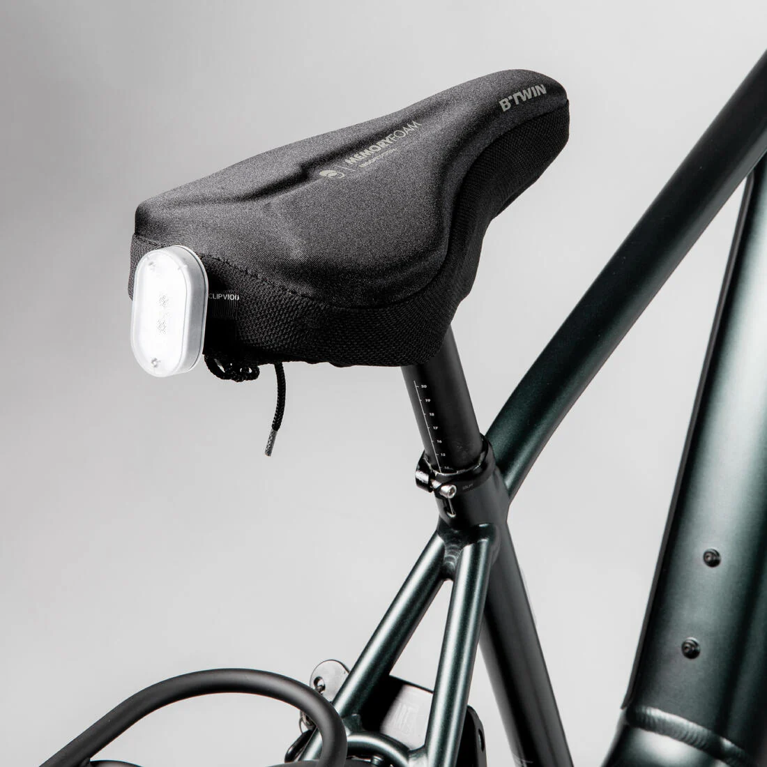 500 Memory Foam Saddle Cover Size M - Black - Image 3
